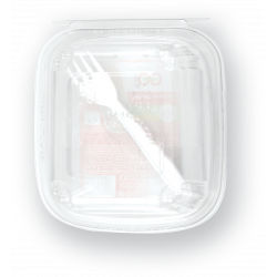 Lunch box with fork 500 ml - 4 pieces