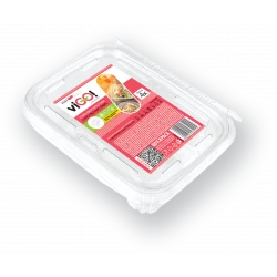 Lunch box mit gabel 750 ml - 4 stück