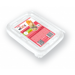 Lunch box with fork 750 ml - 4 pieces