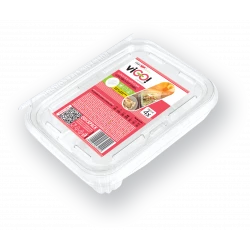 Lunch box mit gabel 750 ml - 4 stück