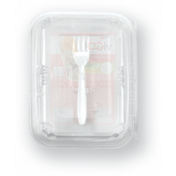 Lunch box with fork 750 ml - 4 pieces