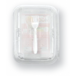 Lunch box with fork 750 ml - 4 pieces