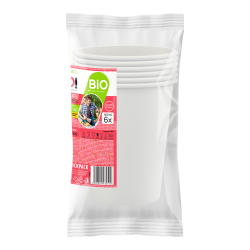 BIO Kubki papierowe 500 ml - 6 sztuk