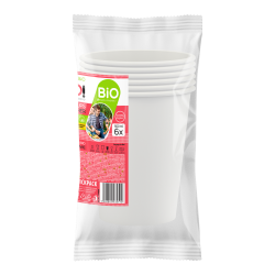 BIO Kubki papierowe 500 ml - 6 sztuk