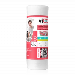 viGO! Premium Ścierki na rolce białe 50 sztuk , akcesoria do sprzątania
