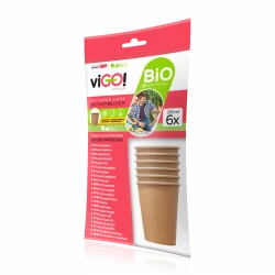 Bio Papirbegere 250 ml - 6 kunst