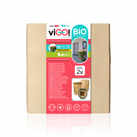 BIO Paper bags for waste 120L - 2 pcs