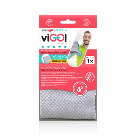 Premium Microfiber klud til vinduer og spejle 1 stk