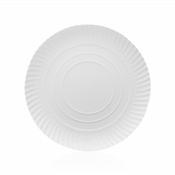 Επαγγελματικά Στρογγυλά Χάρτινα Πιάτα ⌀26cm λευκά 50τμχ