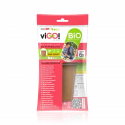 Copos de papel BIO 250 ml - 6 arte