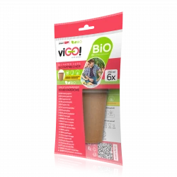 Bio papirbegere 250 ml - 6 kunst