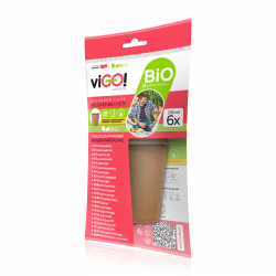 Vasos de papel BIO 250 ml - 6 unidades