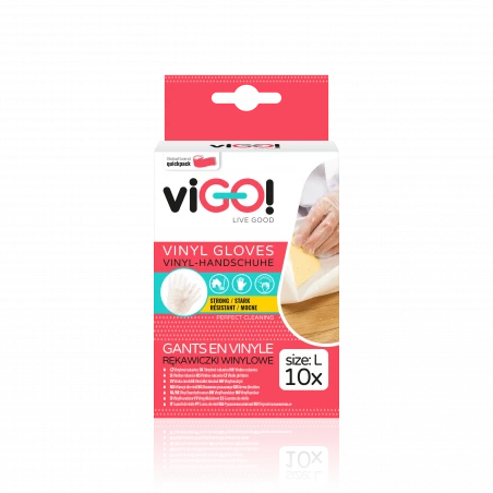 viGO! Vinylové rukavice veľkosť L - 10ks