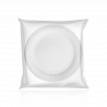 BIO Round Paper Plates ⌀ 18cm, white 50pcs