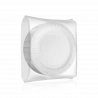 viGO! BIO Ümmargused pabertaldrikud ⌀ 18cm valge 50tk