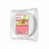 viGO! BIO platos de papel redondos ⌀ 18cm blanco 50uds