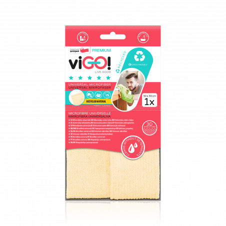 viGO! RECYCLED microfiber cloth 1 pc.