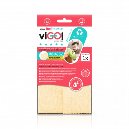 viGO! RECYCLED microfiber cloth 1 pc.