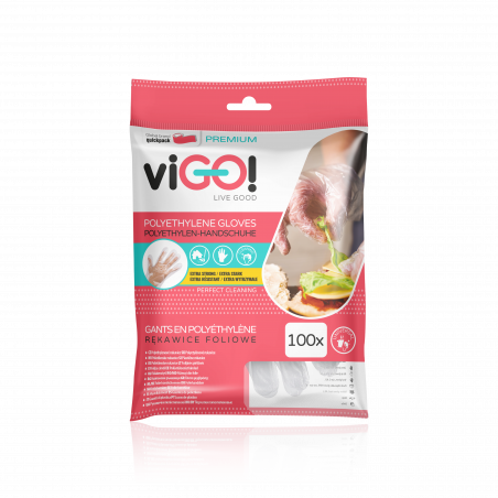 viGO! Gants professionnels en PEHD 100 pièces