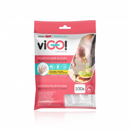 viGO! Professionelle HDPE-Handschuhe 100 Stück