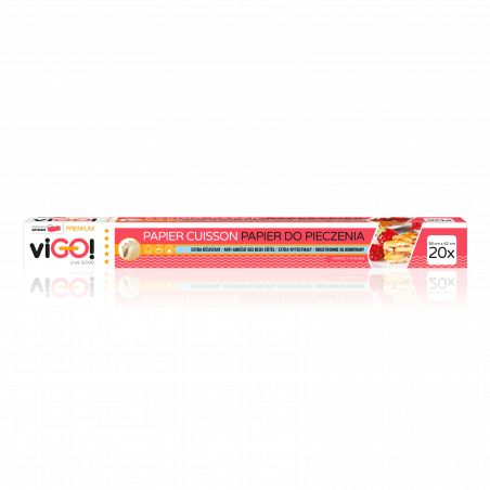 viGO! Premium Baking paper in sheets, roll, 20 pieces