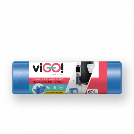 viGO! Τσάντες HDPE EXTRA STRONG με χερούλια, 60l
