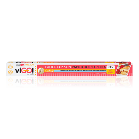 viGO! Brown baking paper 20 sheets + 2 free 38cm 42cm box