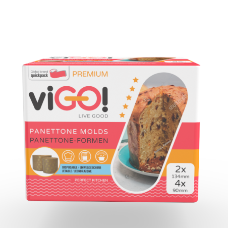 viGO! Dortové formy Panettone 6ks mix