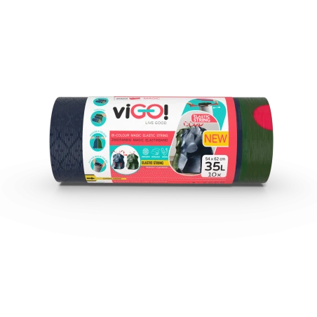 viGO! Borse MAGIC LD con elastico 35L 10 pz