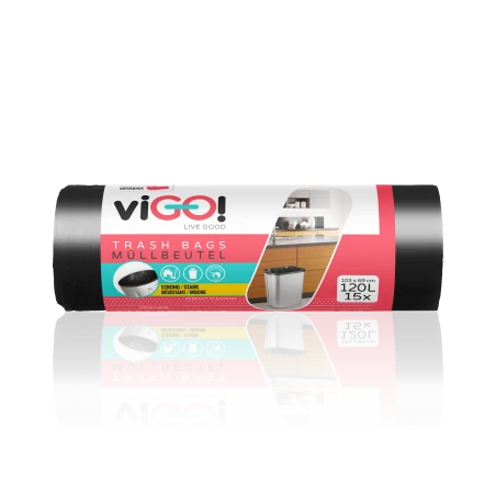 viGO! Borse HD nere 120L 15pz