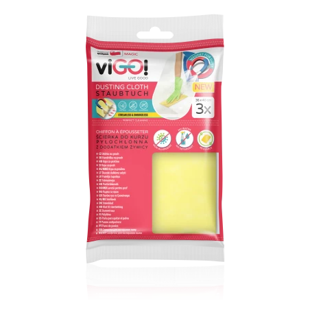 viGO! Premium kleefabsorberende doeken, geel, 3 st.