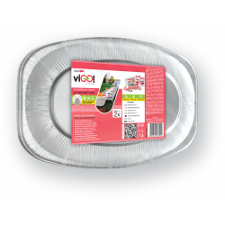 Aluminium trays size L-2 pieces